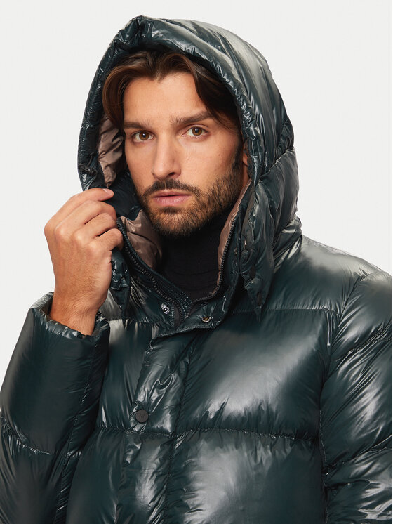 Hetregó Hetregó Μπουφάν πουπουλένιο Justin 8N562 Πράσινο Regular Fit