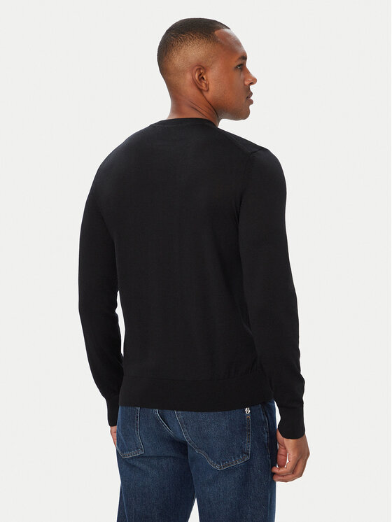 BOSS BOSS Megztinis Leno 50571914 Juoda Regular Fit