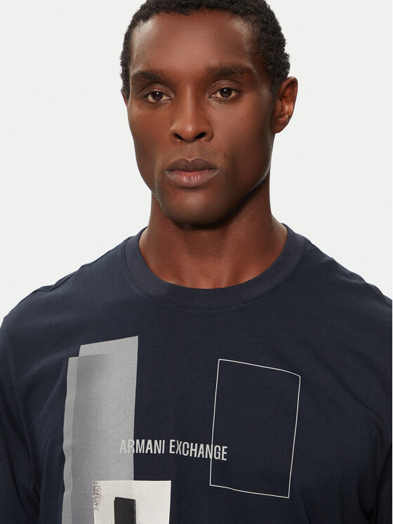 Armani Exchange Armani Exchange T-shirt 6DZTHZ ZJBYZ 65BR Blu scuro Regular Fit