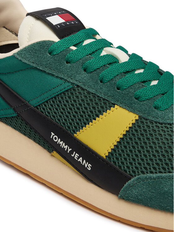 Tommy Jeans Tommy Jeans Snīkeri Retro Runner Archive Open Mesh EM0EM01715 Zaļš