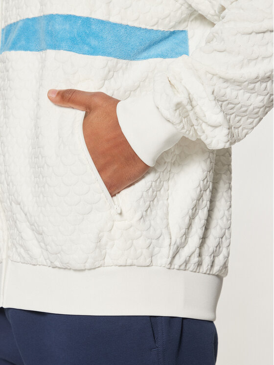 adidas adidas Mikina Monogram JP4420 Bílá Loose Fit