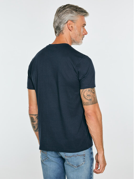 BIG STAR BIG STAR T-Shirt NELLER Granatowy Basic Fit