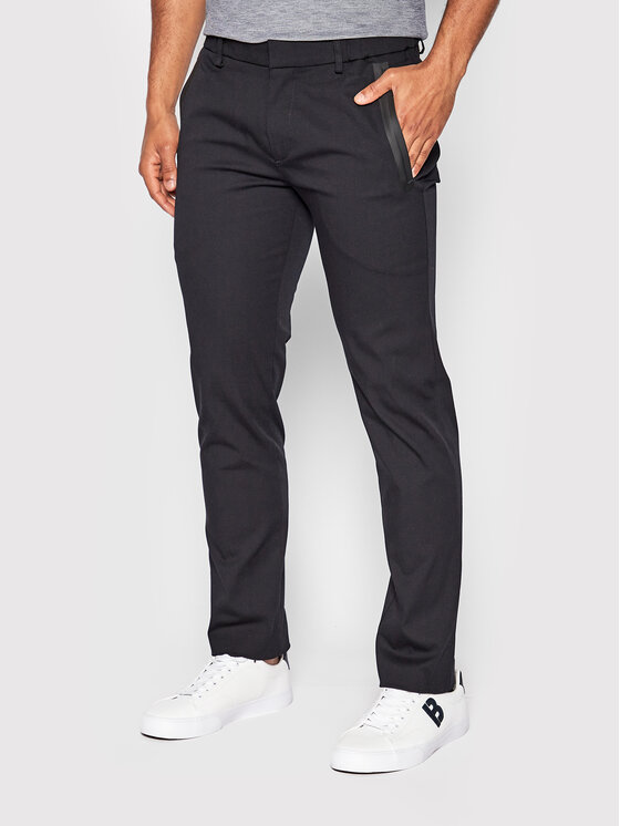 Pantaloni chino Rogan4-1 50424903 Nero Slim Fit