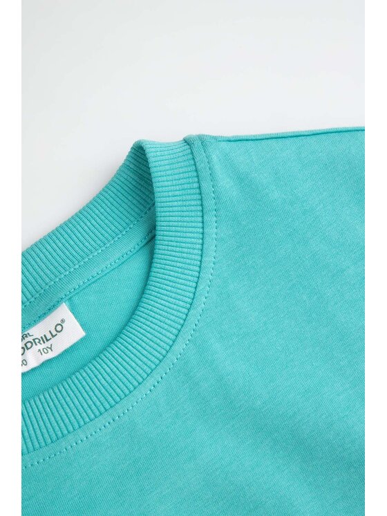 Coccodrillo Coccodrillo T-Shirt WC6143302VBB-013 Turkusowy Regular Fit