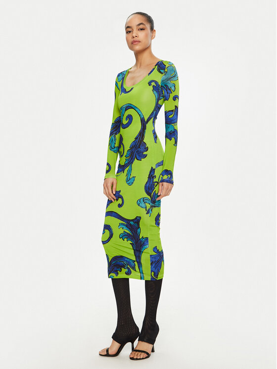 Versace Jeans Couture Versace Jeans Couture Повсякденна сукня 78HAO920 Зелений Regular Fit