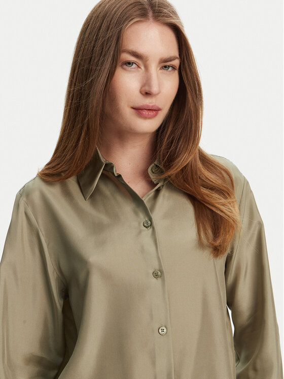 Marella Marella Camicia Alec 2513111015 Verde Regular Fit