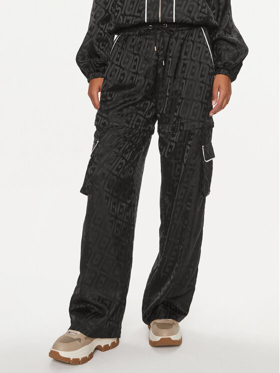 Liu Jo Liu Jo Riidest püksid TA4078 TS788 Must Regular Fit
