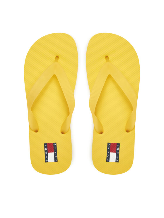 Tommy Jeans Tommy Jeans Žabky Tjw Logo Flip Flop EN0EN02447 Žlutá