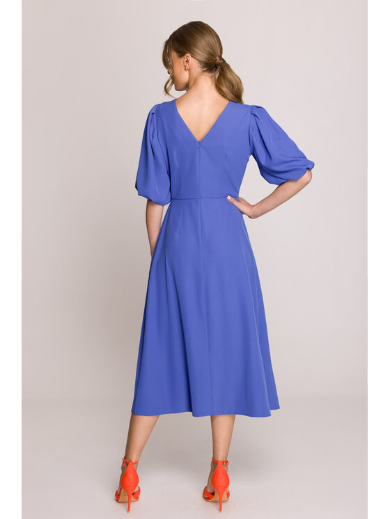 Stylove Stylove Sukienka wieczorowa S399 Niebieski Premium Fit