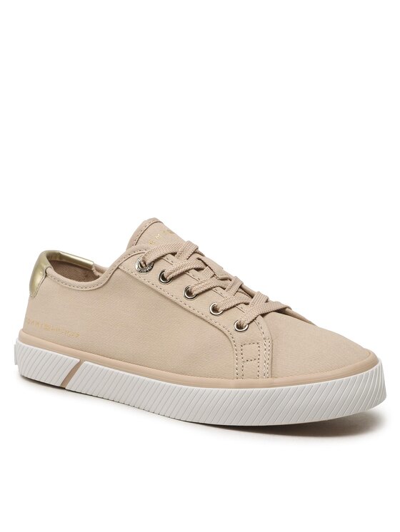 Tommy Hilfiger Tommy Hilfiger Tenisky Lace Up Vulc Sneaker FW0FW06957 Béžová