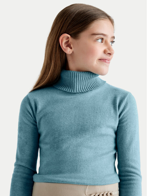 Mayoral Mayoral Rollkragenpullover 345 Blau Regular Fit