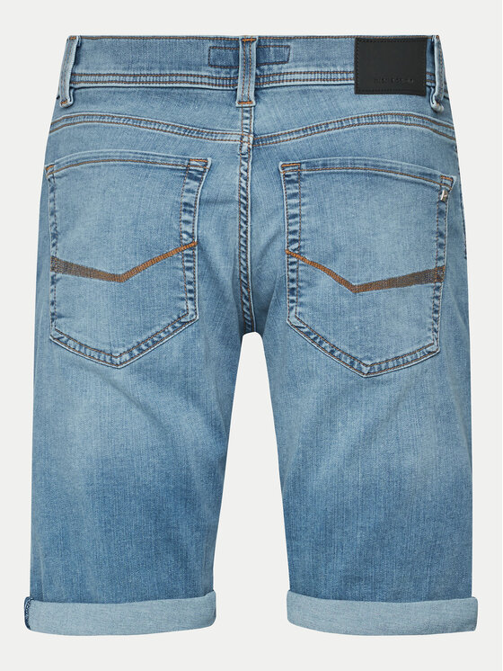 Pierre Cardin Pierre Cardin Дънкови шорти 34520/000/8128 Син Modern Fit