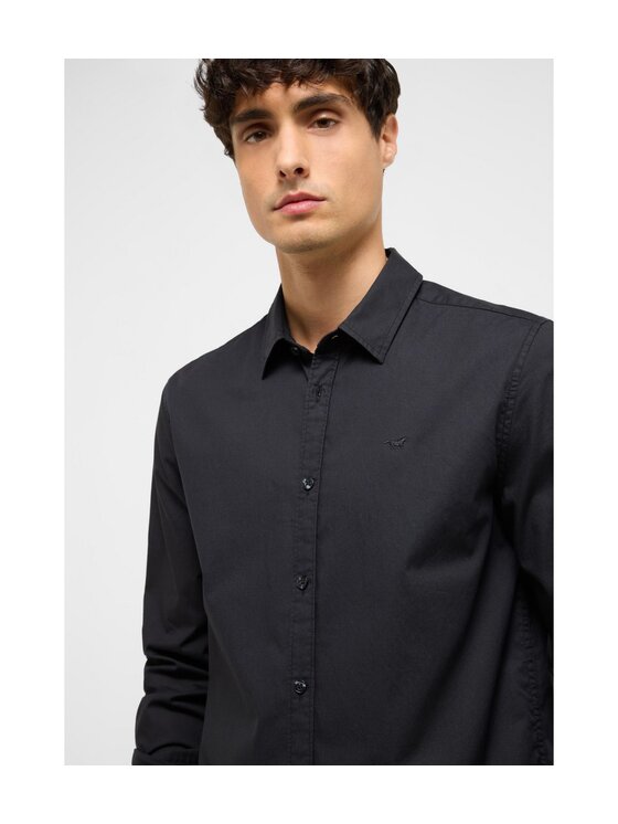 Mustang Mustang Camicia Style Canton Nero Slim Fit