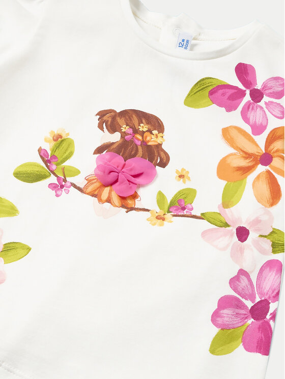 Mayoral Mayoral Set tricou și leggings 01736 Roz Regular Fit