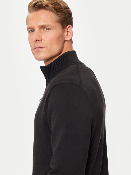 Tommy Hilfiger Tommy Hilfiger Pullover Essential MW0MW37331 Schwarz Regular Fit