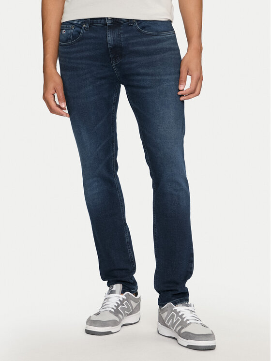 Tommy Jeans Džínsy Austin DM0DM19306 Tmavomodrá Slim Fit