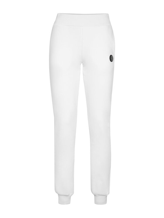 Plein Sport Plein Sport Joggers kalhoty 743 Bílá Regular Fit
