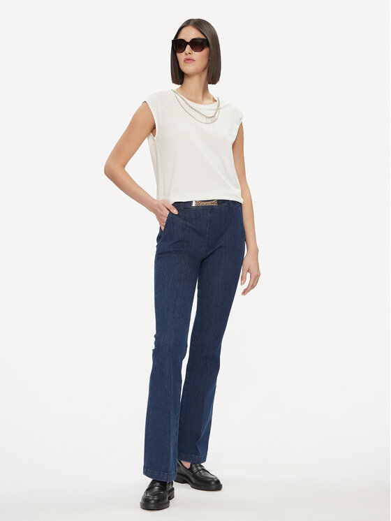 Liu Jo Liu Jo Traperice UA4108 D4611 Tamnoplava Bootcut Fit
