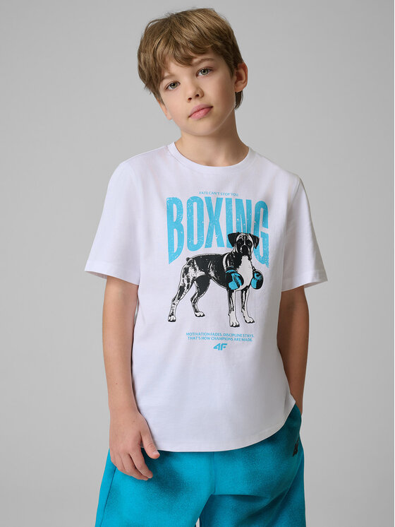 4F 4F T-Shirt STREET SPORT Biały Regular Fit