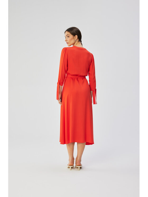 Stylove Stylove Sukienka letnia S365 Koralowy Comfortable Fit