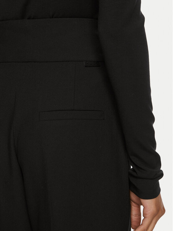 HUGO Hugo Riidest püksid Himia 50523013 Must Regular Fit