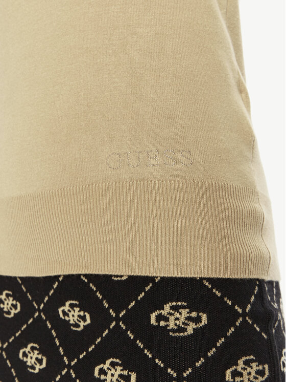 Guess Guess Pulover W2YR30 Z2V62 Bej Regular Fit