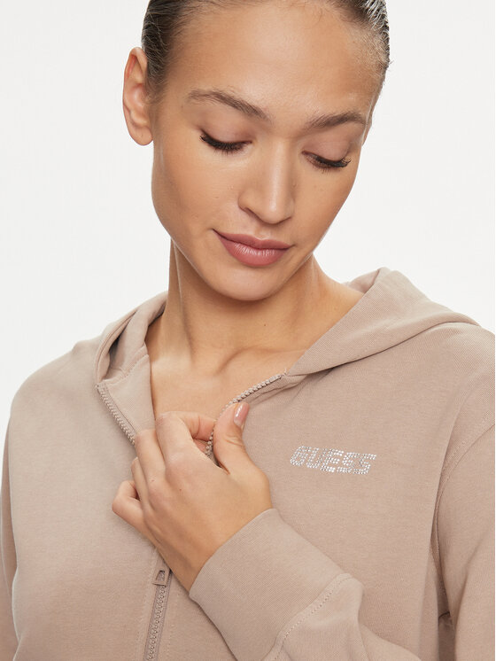 Guess Guess Bluza Eleanora V4RQ04 KC5O0 Brązowy Regular Fit
