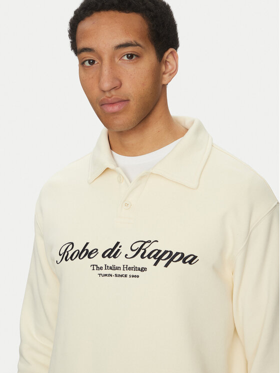 Robe di Kappa Robe di Kappa Majica dugih rukava Robe Giovani 631373W Écru Regular Fit