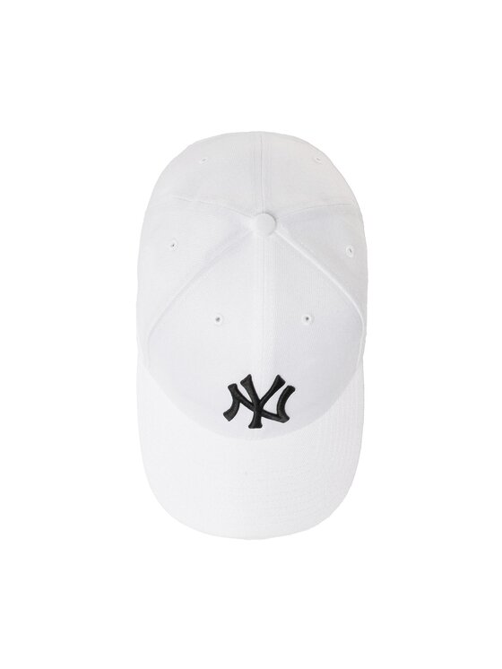 47 Brand 47 Brand Czapka z daszkiem Mlb New York Yankees B-MVPSP17WBP-WH Biały