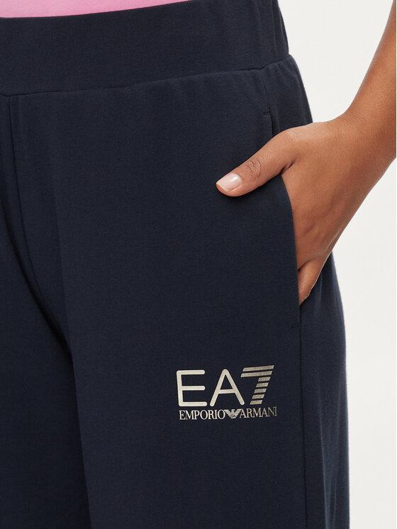 EA7 Emporio Armani EA7 Emporio Armani Spodnie dzianinowe 3DTP52 TJTXZ 1555 Granatowy Regular Fit