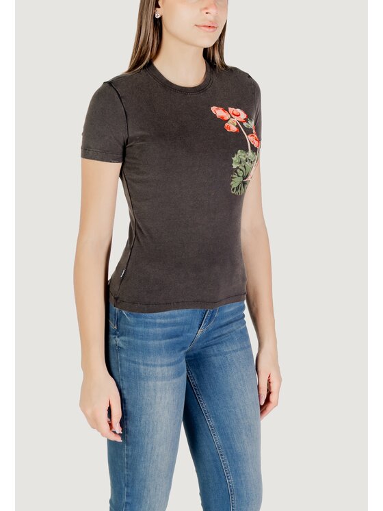 Desigual Desigual T-shirt TS_BOTANICAL_LACROIX Nero Shirt Fit
