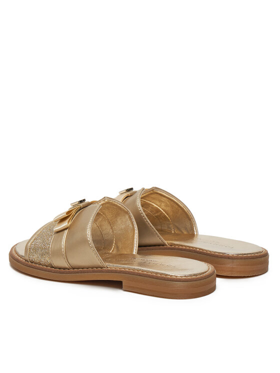Tommy Hilfiger Tommy Hilfiger Klapki Sandal T4A2-33942-0572 M Złoty