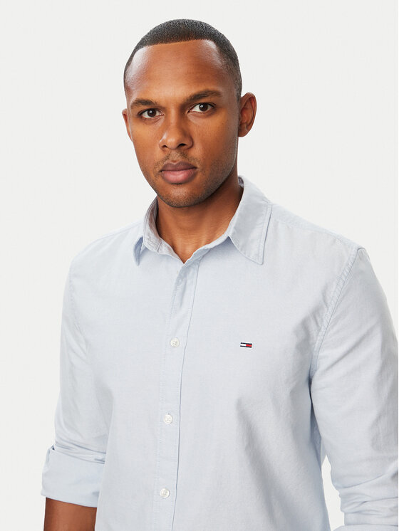 Tommy Jeans Tommy Jeans Marškiniai DM0DM23513 Šviesiai mėlyna Regular Fit