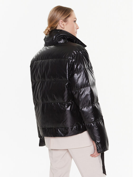 MMC Studio MMC Studio Daunenjacke Biker Schwarz Relaxed Fit