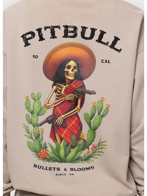 PITBULL PITBULL Bluza BULLETS & BLOOMS Brązowy Regular Fit