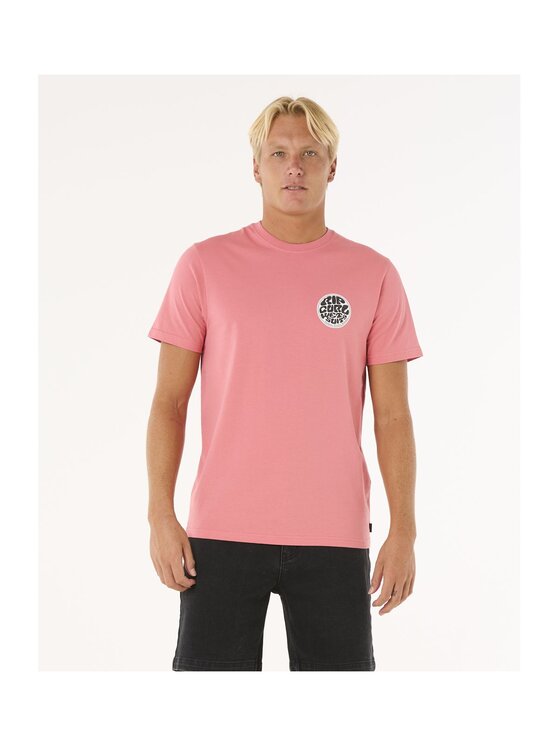 Rip Curl Rip Curl T-Shirt Wettie Passage Icon Tee Różowy Standard Fit