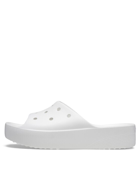 Crocs Crocs Natikači Classic Platform Slide 208180 Bela