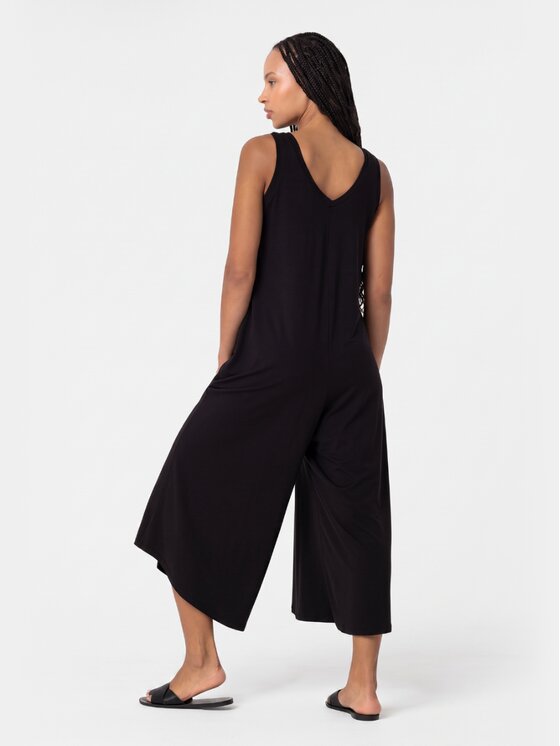 BASICLO BASICLO Kombinezon W-2170 Czarny Loose Fit
