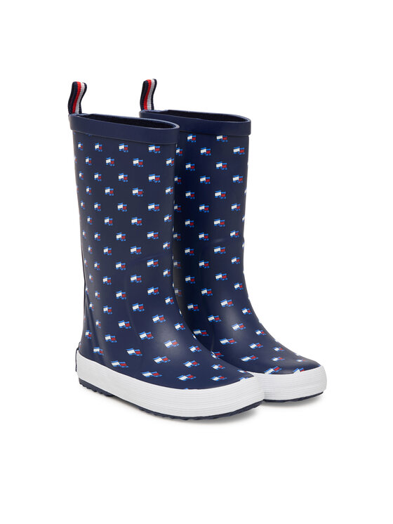 Tommy Hilfiger Tommy Hilfiger Gumáky Rain Boot T3XC-33922-1846 S Tmavomodrá