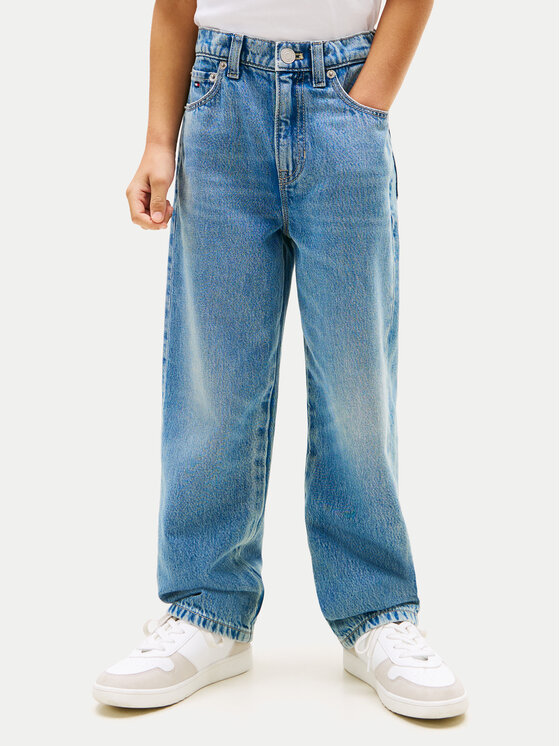 Tommy Hilfiger Blugi KB0KB10401 Albastru Relaxed Fit