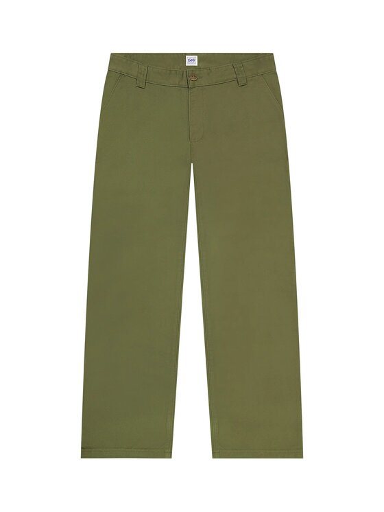Lee Lee Jeansy LOOSE WORKWEAR CHINO Zielony Loose Fit