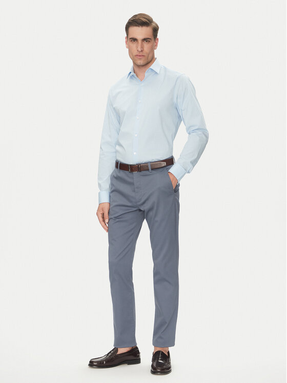 Calvin Klein Calvin Klein Koszula Essential LV019EU000 Błękitny Slim Fit