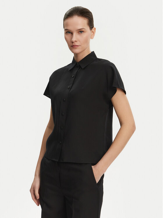 Calvin Klein Cămașă Femei, Mărimea: 38, Negru, K20K208322