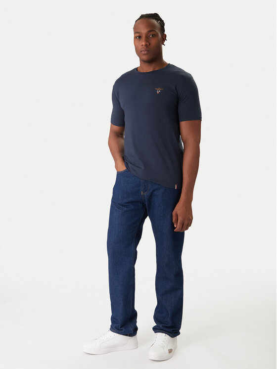 Aeronautica Militare Aeronautica Militare Súprava tričiek AM1UTI001B Tmavomodrá Regular Fit