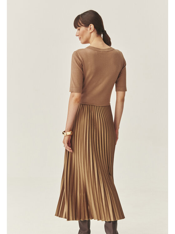 TATUUM Tatuum Sukienka codzienna MARIGENTA Beżowy Flare Fit