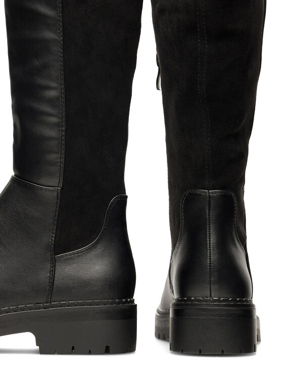 DeeZee DeeZee Μπότες πάνω από το γόνατο XENIA H58573-10 Μαύρο