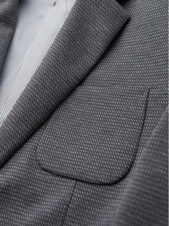 Ombre Ombre Marynarka M171 Szary ciemny Slim Fit