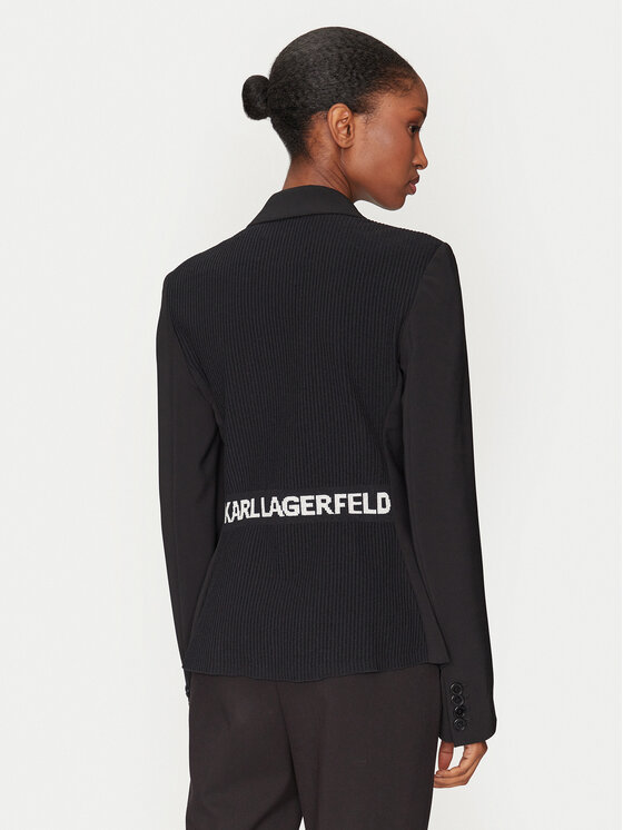 KARL LAGERFELD KARL LAGERFELD Sakoi A1W14045 Crna Regular Fit