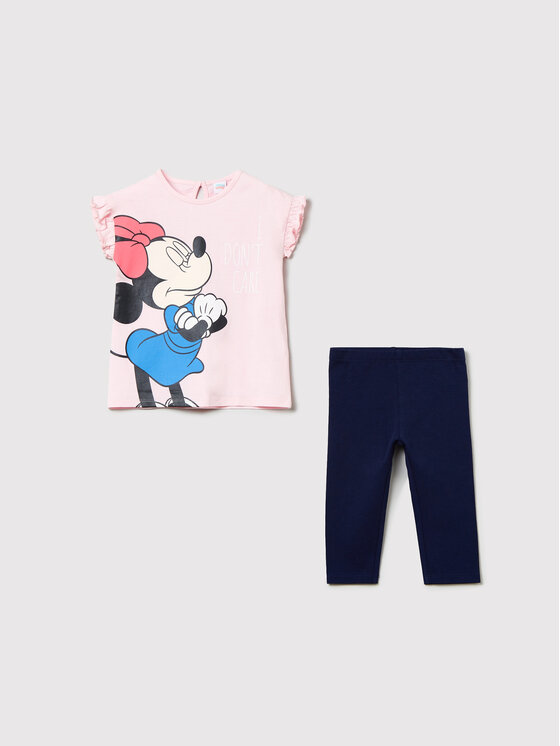 OVS Súprava tričko a legíny DISNEY 1487486 Ružová Regular Fit