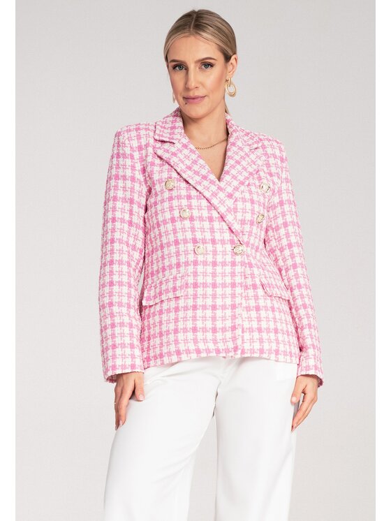 FIGL FIGL Marynarka M1130 Różowy Regular Fit